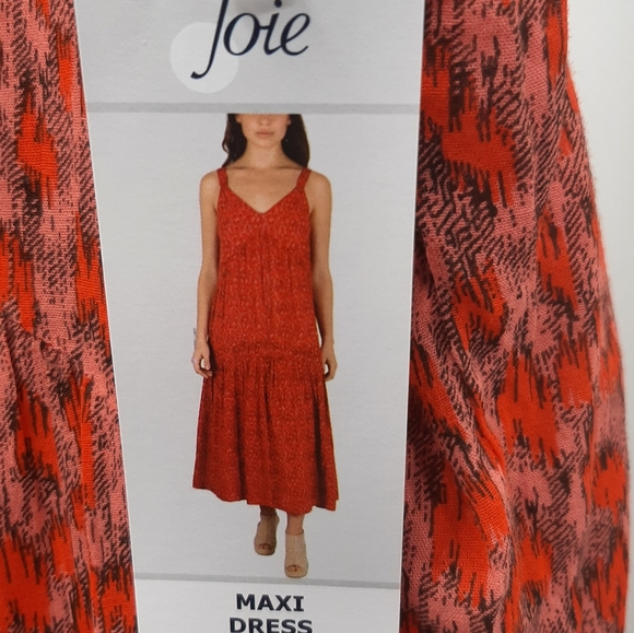 NWT Joie Bondi tiered sleeveless maxi dress sz Large - Picture 14 of 14